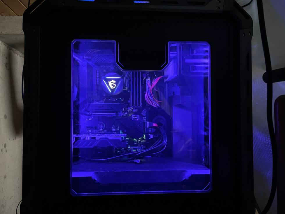 PC LED青色